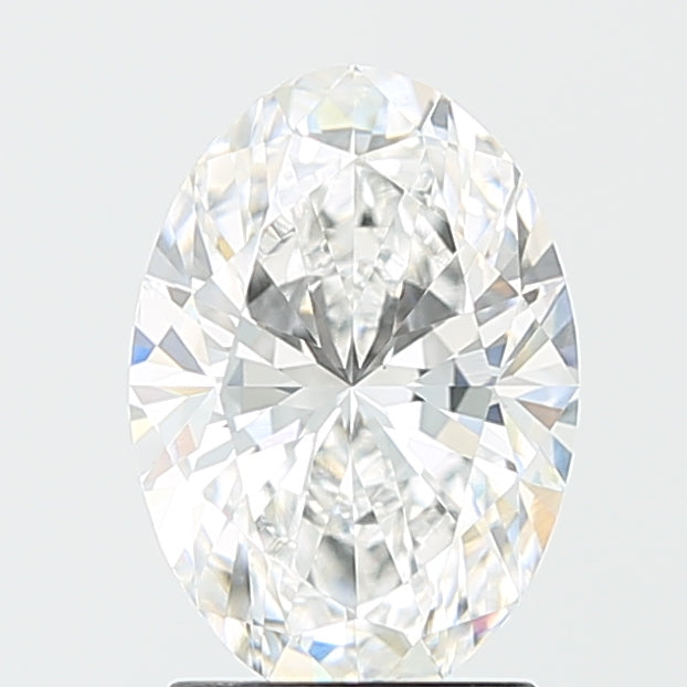 2.08 Carat Oval Lab Diamond with  Cut Diamond in 14KT  view 1
