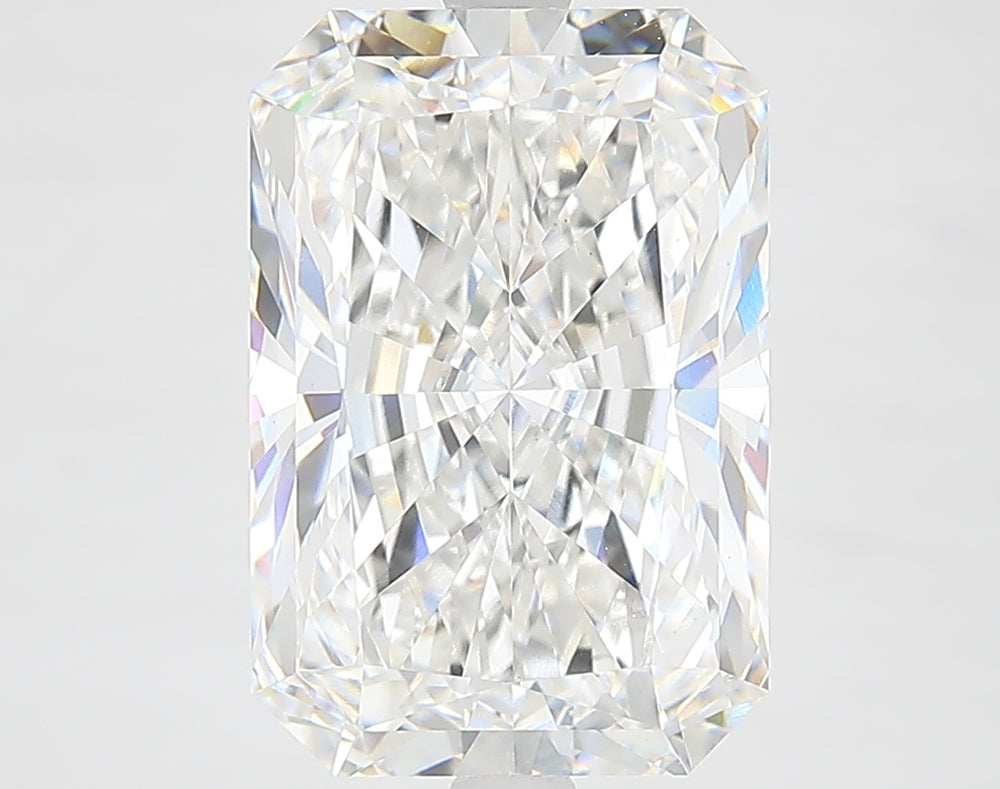 5.71 Carat Radiant Lab Diamond with  Cut Diamond in 14KT  view 1
