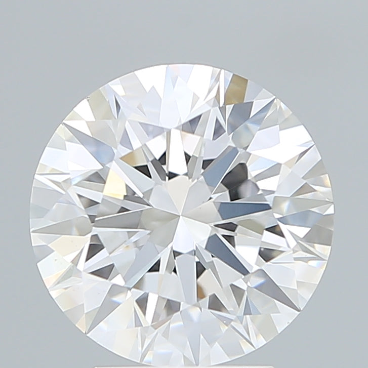 3.56 Carat Round Lab Diamond with  Cut Diamond in 14KT  view 1
