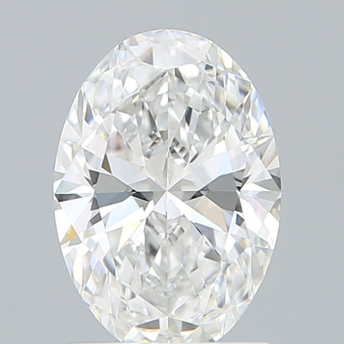 1.5 Carat Oval Lab Diamond with  Cut Diamond in 14KT  view 1
