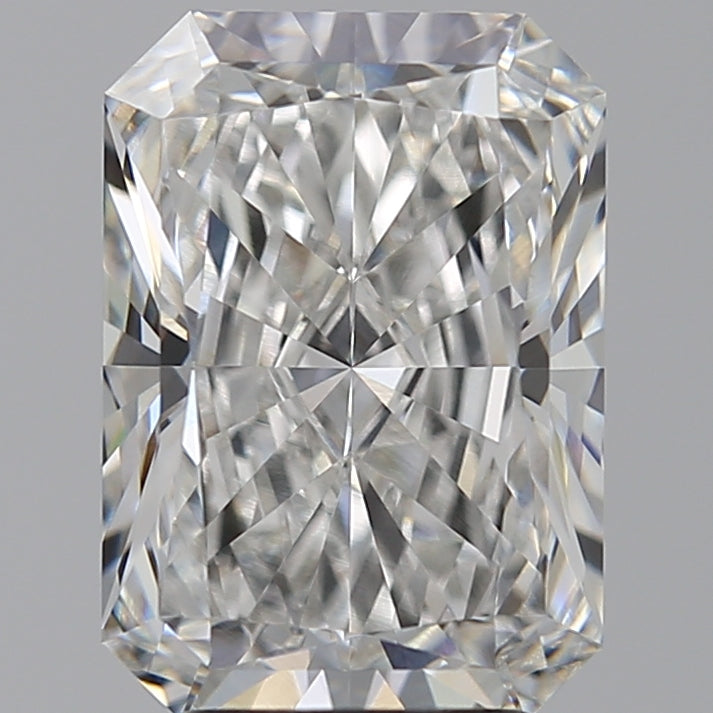 3.58 Carat Radiant Lab Diamond with  Cut Diamond in 14KT  view 1
