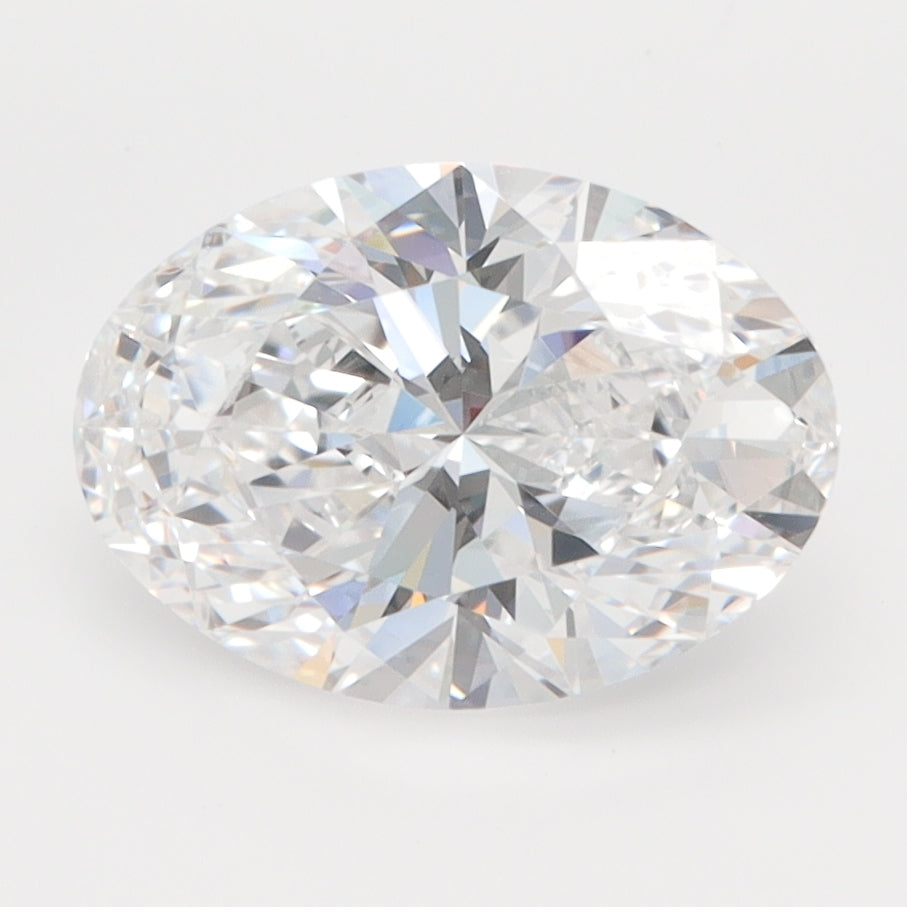 2.36 Carat Oval Lab Diamond with  Cut Diamond in 14KT  view 1
