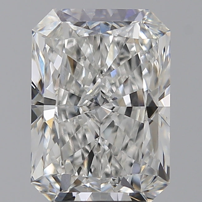 4.01 Carat Radiant Lab Diamond with  Cut Diamond in 14KT  view 1
