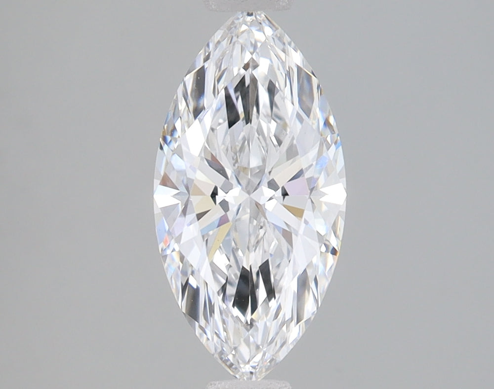 1.33 Carat Marquise Lab Diamond with  Cut Diamond in 14KT  view 1

