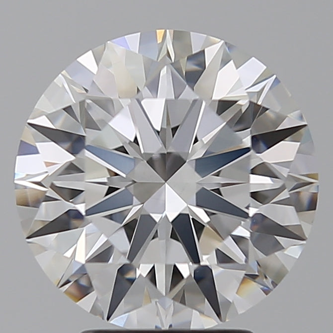 3.56 Carat Round Lab Diamond with  Cut Diamond in 14KT  view 1
