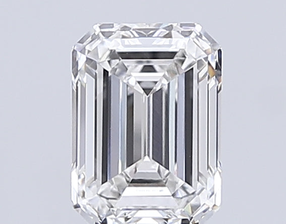 2.5 Carat Emerald Lab Diamond with  Cut Diamond in 14KT  view 1

