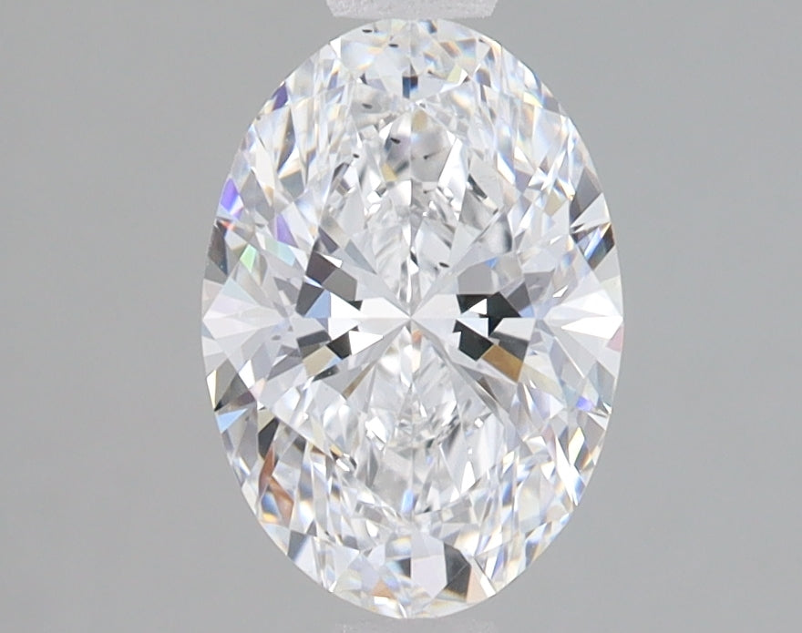 1.44 Carat Oval Lab Diamond with  Cut Diamond in 14KT  view 1
