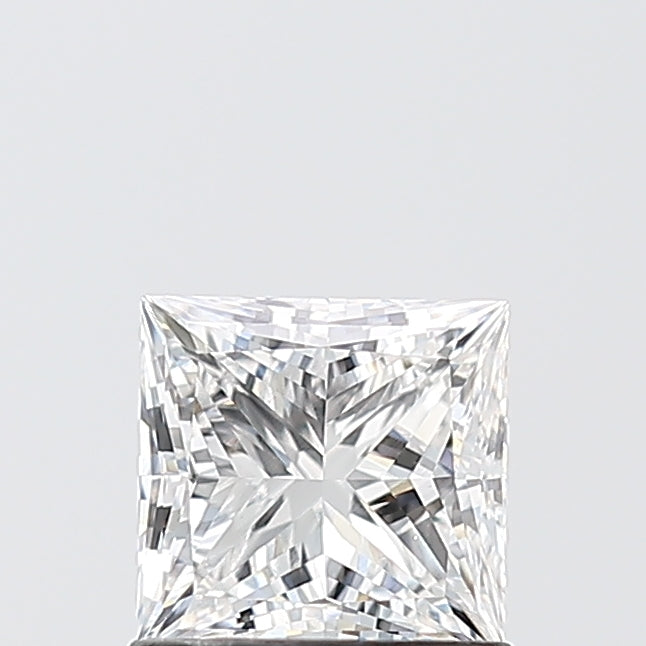 1.0 Carat Princess Lab Diamond with  Cut Diamond in 14KT  view 1
