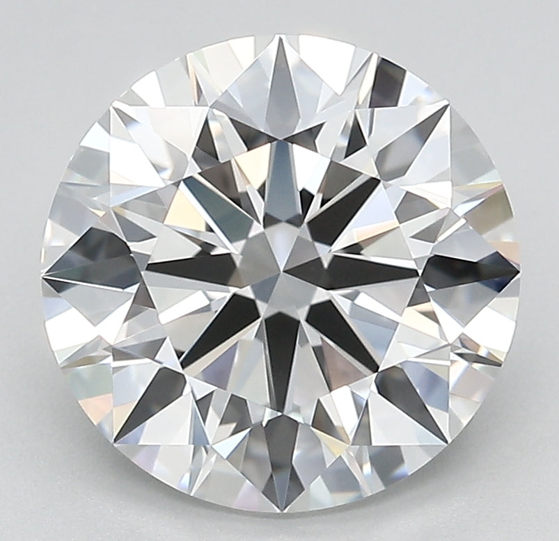 4.01 Carat Round Lab Diamond with  Cut Diamond in 14KT  view 1
