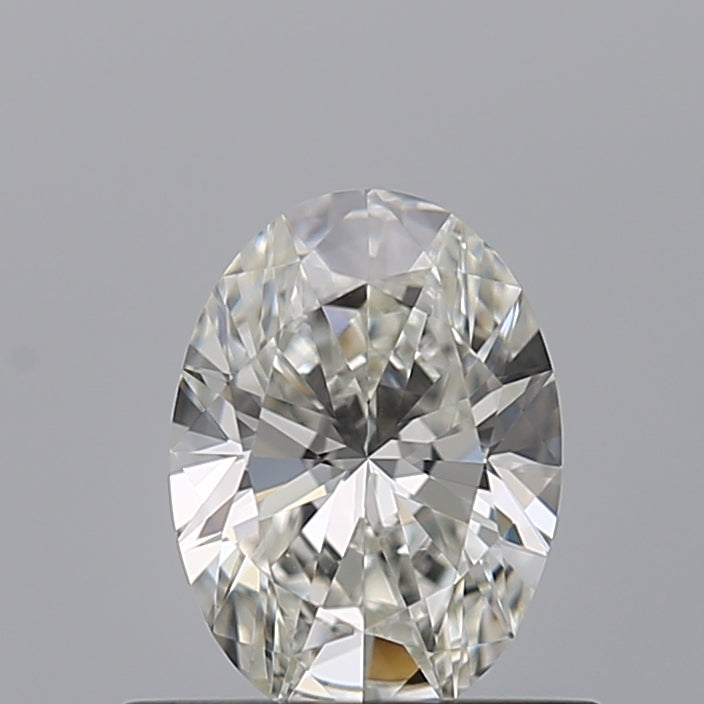 0.5 Carat Oval Natural Diamond with  Cut Diamond in 14KT  view 1
