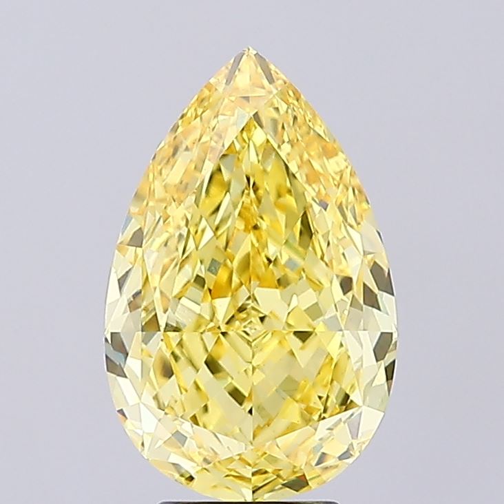 5.04 Carat Pear Lab Diamond with  Cut Diamond in 14KT  view 1

