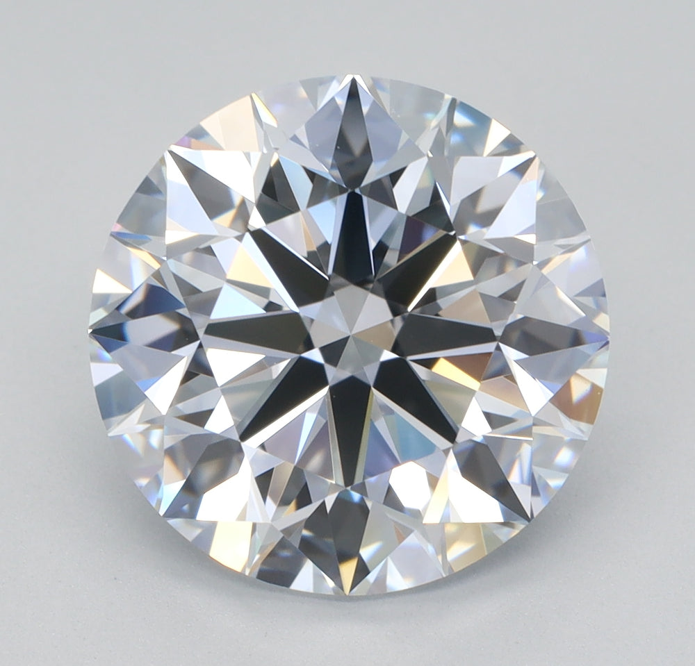 4.34 Carat Round Lab Diamond with  Cut Diamond in 14KT  view 1
