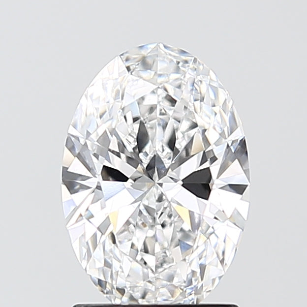 1.59 Carat Oval Lab Diamond with  Cut Diamond in 14KT  view 1
