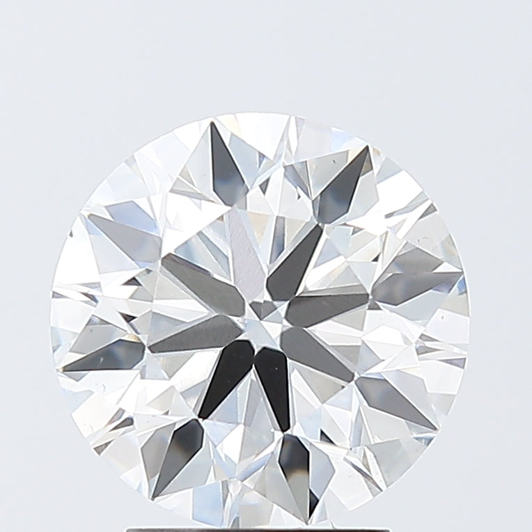 3.01 Carat Round Lab Diamond with  Cut Diamond in 14KT  view 1
