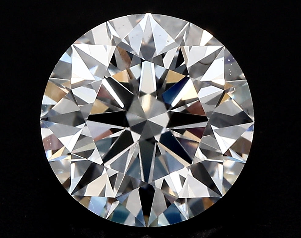 3.0 Carat Round Lab Diamond with  Cut Diamond in 14KT  view 1
