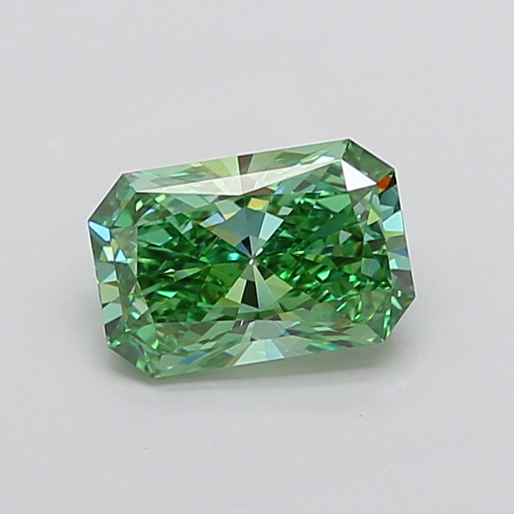 2.26 Carat Radiant Lab Diamond with  Cut Diamond in 14KT  view 1
