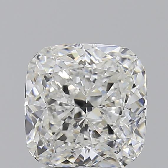 2.32 Carat Cushion Lab Diamond with  Cut Diamond in 14KT  view 1
