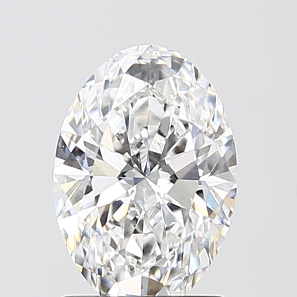 1.59 Carat Oval Lab Diamond with  Cut Diamond in 14KT  view 1
