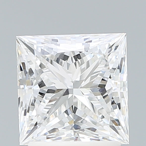 2.21 Carat Princess Lab Diamond with  Cut Diamond in 14KT  view 1
