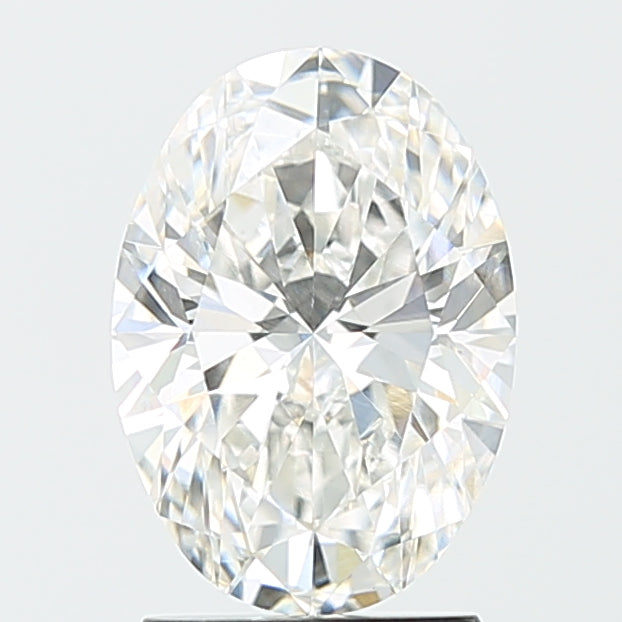 2.13 Carat Oval Lab Diamond with  Cut Diamond in 14KT  view 1
