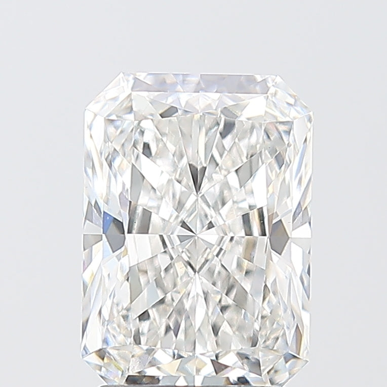 2.69 Carat Radiant Lab Diamond with  Cut Diamond in 14KT  view 1
