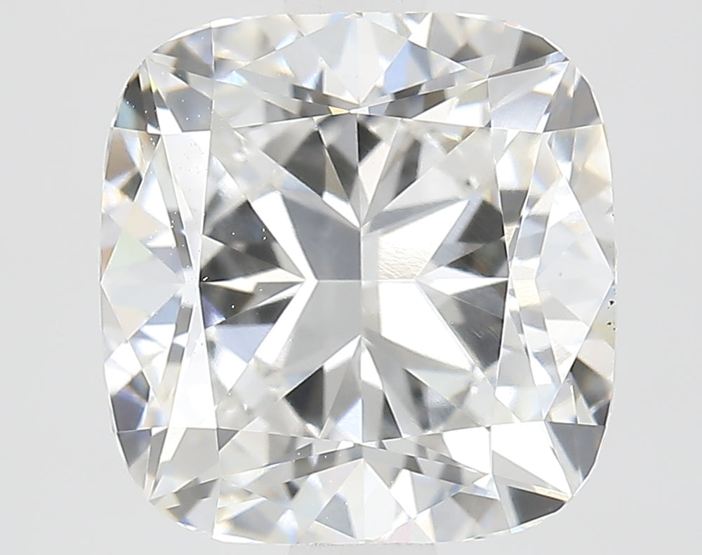 2.51 Carat Cushion Lab Diamond with  Cut Diamond in 14KT  view 1

