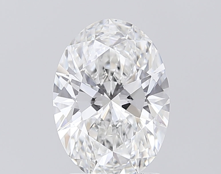 2.1 Carat Oval Lab Diamond with  Cut Diamond in 14KT  view 1
