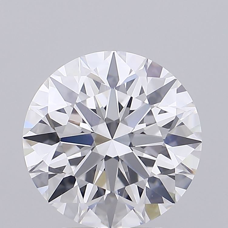 3.51 Carat Round Lab Diamond with  Cut Diamond in 14KT  view 1

