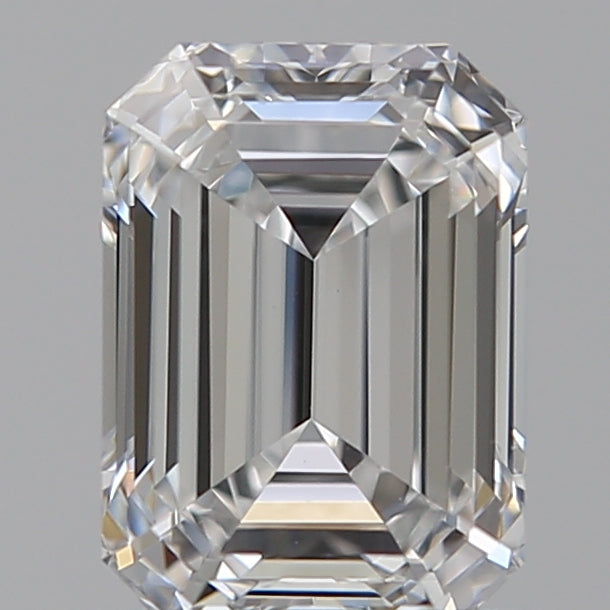 1.07 Carat Emerald Lab Diamond with  Cut Diamond in 14KT  view 1
