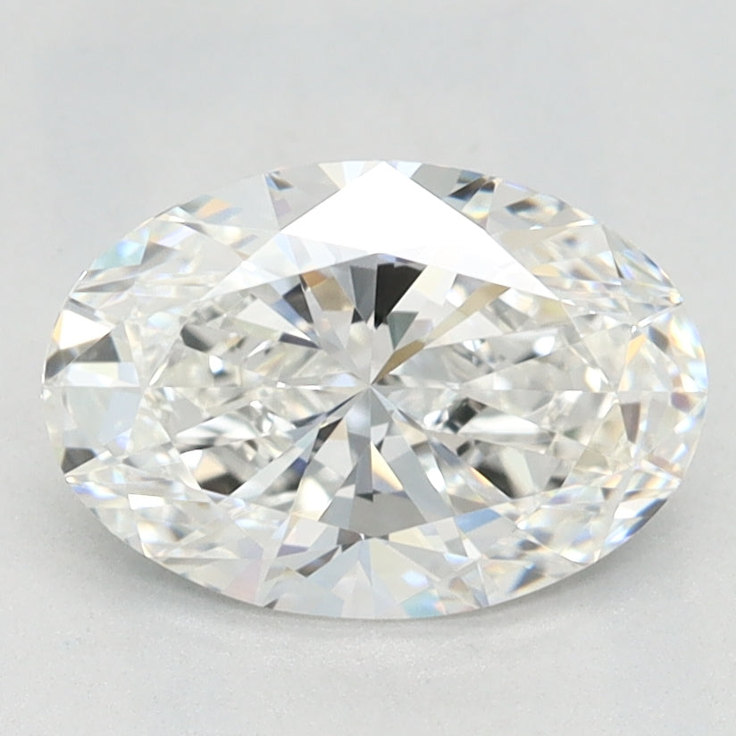 1.33 Carat Oval Lab Diamond with  Cut Diamond in 14KT  view 1
