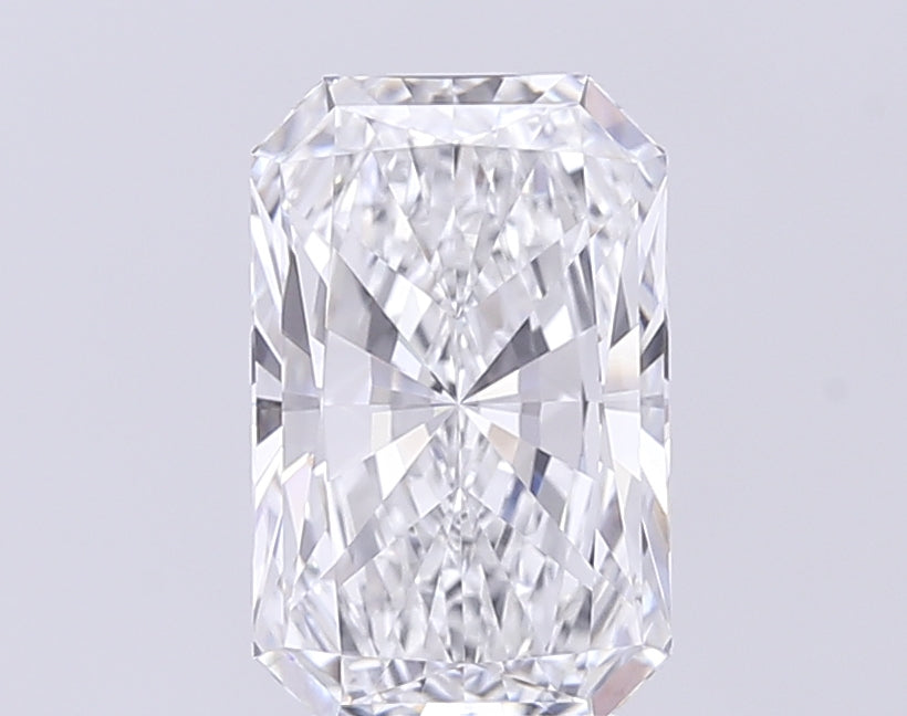 3.06 Carat Radiant Lab Diamond with  Cut Diamond in 14KT  view 1
