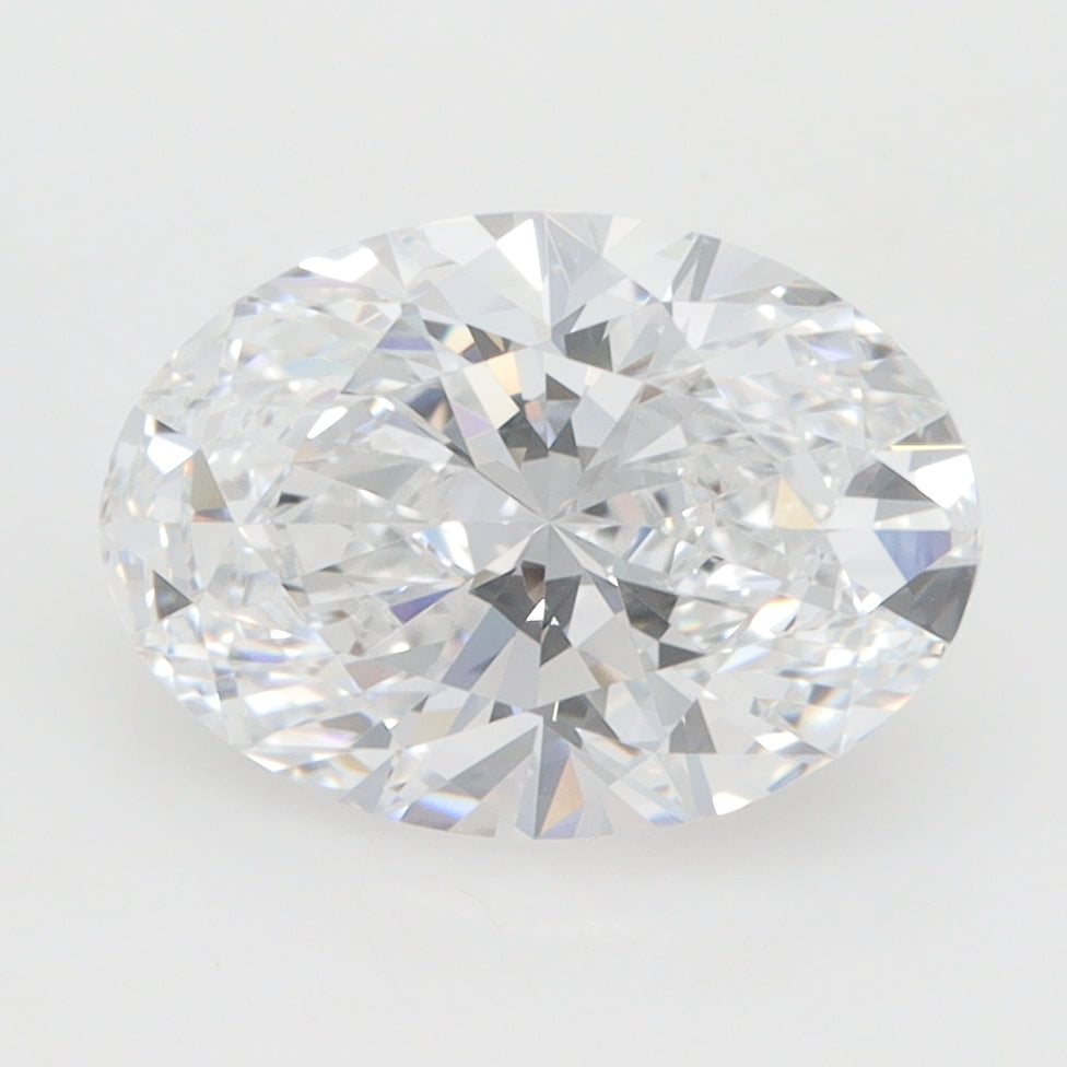 2.0 Carat Oval Lab Diamond with  Cut Diamond in 14KT  view 1
