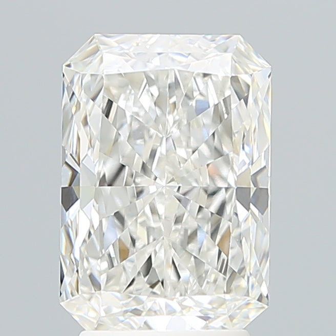 3.08 Carat Radiant Lab Diamond with  Cut Diamond in 14KT  view 1
