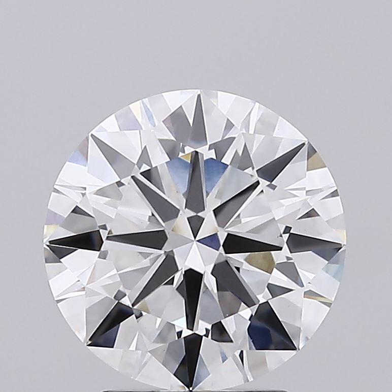 2.8 Carat Round Lab Diamond with  Cut Diamond in 14KT  view 1
