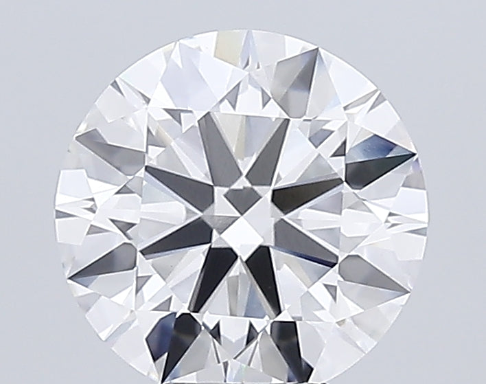 6.1 Carat Round Lab Diamond with  Cut Diamond in 14KT  view 1
