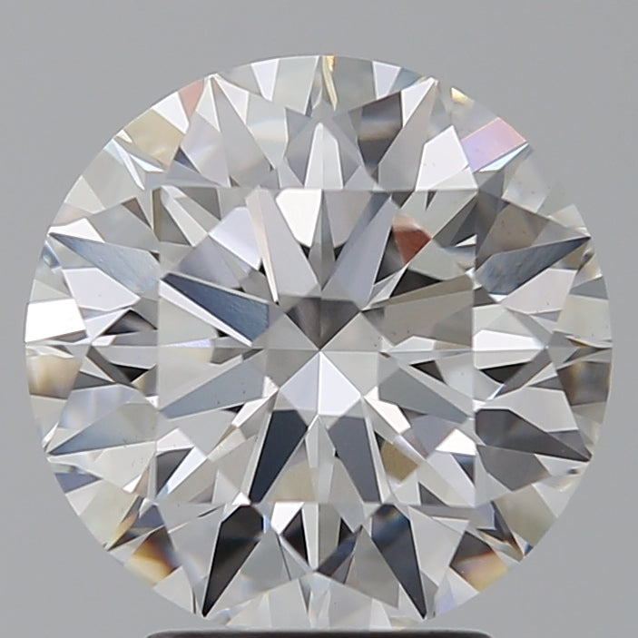 3.28 Carat Round Lab Diamond with  Cut Diamond in 14KT  view 1
