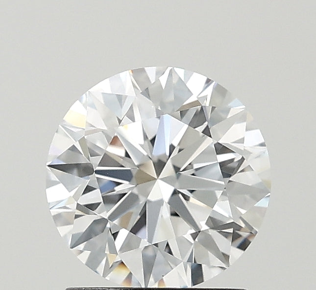 1.52 Carat Round Lab Diamond & 1.51 Carat Round Lab Diamond with  Cut Diamond in 14KT  view 1
