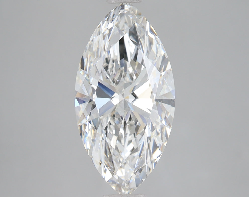 3.0 Carat Marquise Lab Diamond with  Cut Diamond in 14KT  view 1

