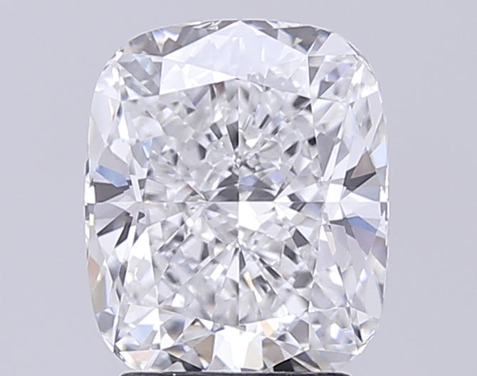 3.15 Carat Cushion Lab Diamond with  Cut Diamond in 14KT  view 1
