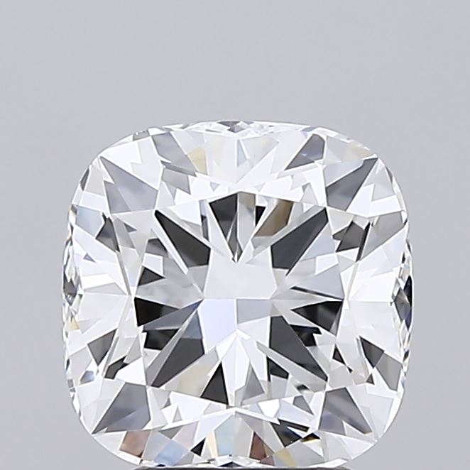 3.09 Carat Cushion Lab Diamond with  Cut Diamond in 14KT  view 1
