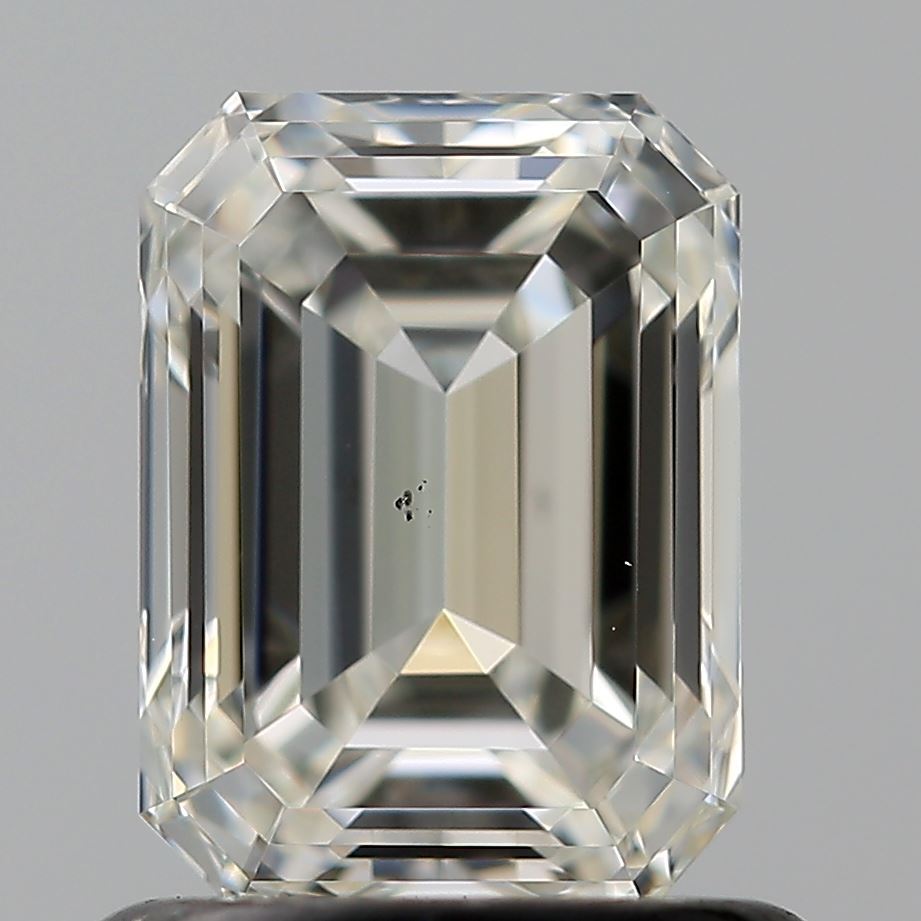 1.01 Carat Emerald Natural Diamond with  Cut Diamond in 14KT  view 1
