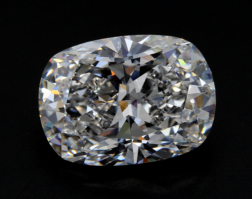 3.05 Carat Cushion Lab Diamond with  Cut Diamond in 14KT  view 1

