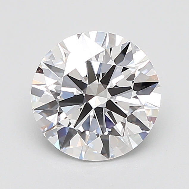 3.01 Carat Round Lab Diamond with  Cut Diamond in 14KT  view 1
