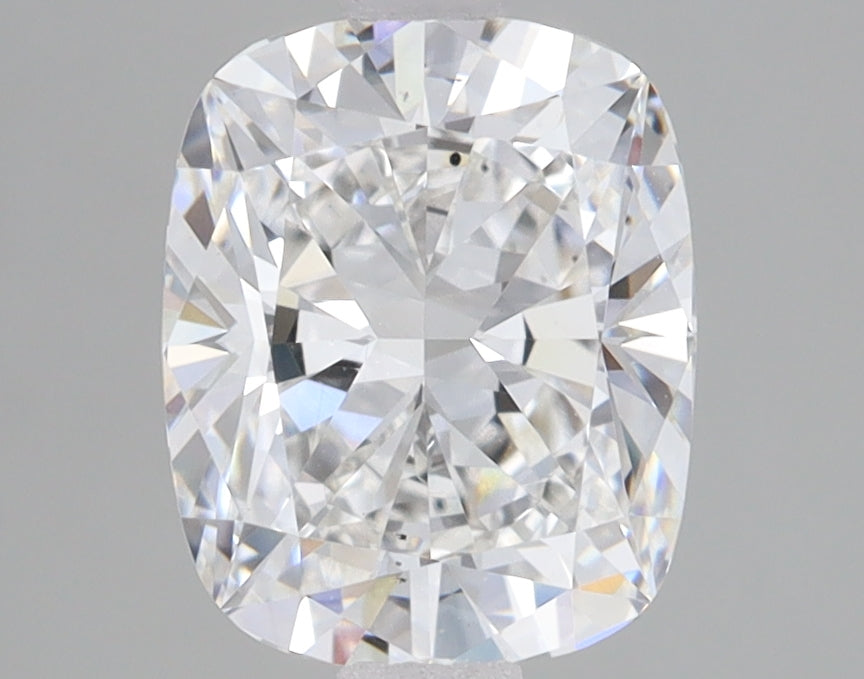 2.0 Carat Cushion Lab Diamond with  Cut Diamond in 14KT  view 1
