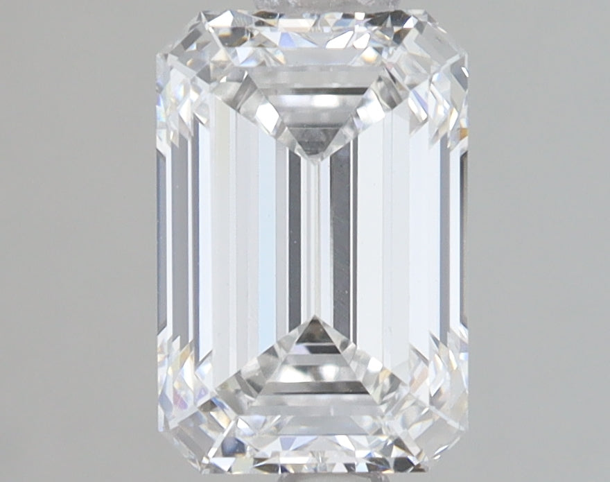 1.58 Carat Emerald Lab Diamond with  Cut Diamond in 14KT  view 1
