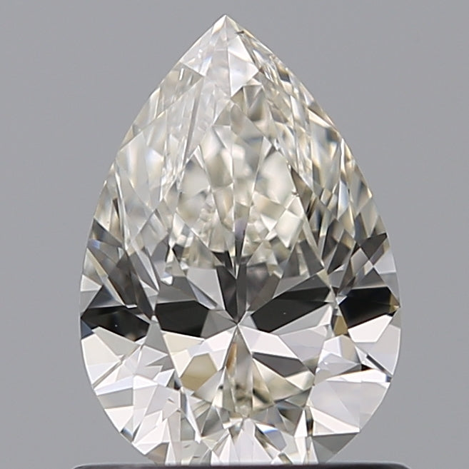 0.76 Carat Pear Natural Diamond with  Cut Diamond in 14KT  view 1
