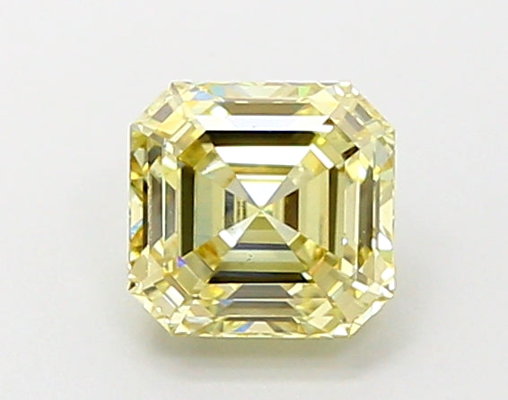 1.0 Carat Emerald Lab Diamond with  Cut Diamond in 14KT  view 1
