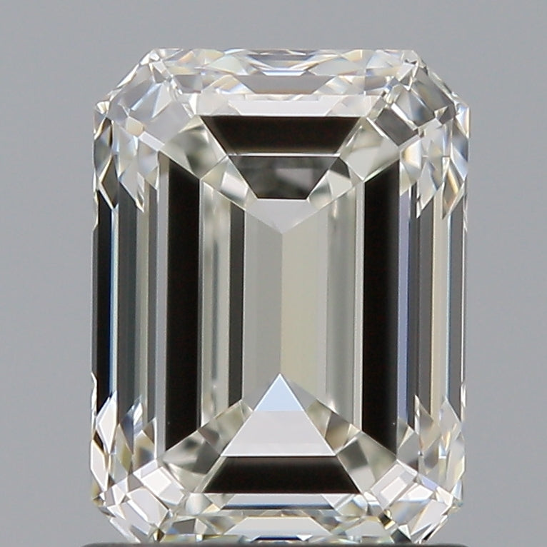 1.25 Carat Emerald Natural Diamond with  Cut Diamond in 14KT  view 1
