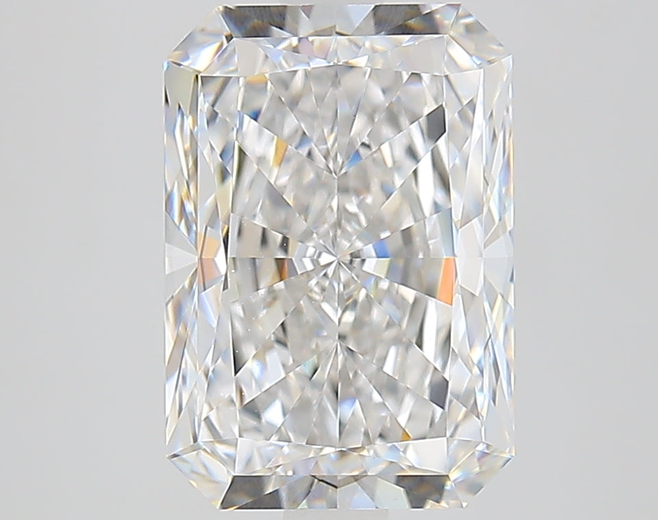 3.51 Carat Radiant Lab Diamond with  Cut Diamond in 14KT  view 1

