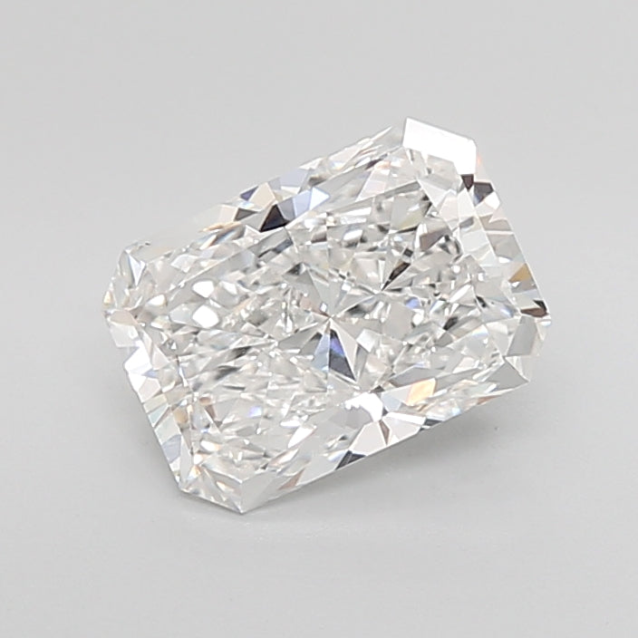 3.04 Carat Radiant Lab Diamond with  Cut Diamond in 14KT  view 1
